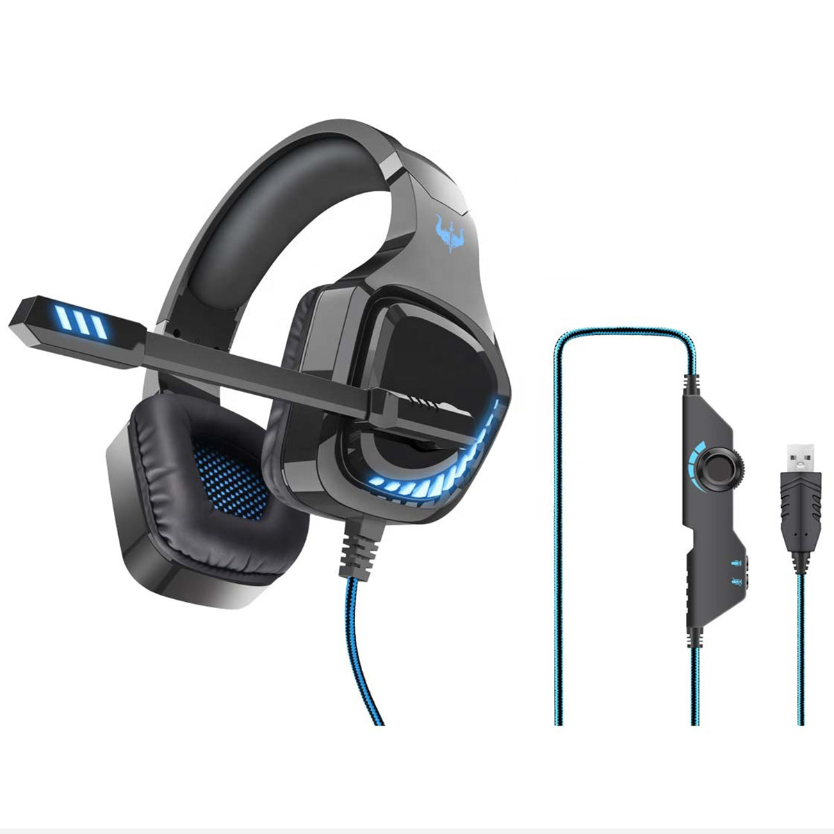 OVLENG Q11 USB 7.1 Srounding Sound Headphone Over-Ear E-Sports Volume Adjustment Wired Headset Cool Light PC Gaming Earphone with Microphone OVLENG Q11 USB 7.1 Srounding Sound Headphone Over-Ear E-Sports Volume Adjustment Wired Headset Cool Light PC Gaming Earphone with Microphone